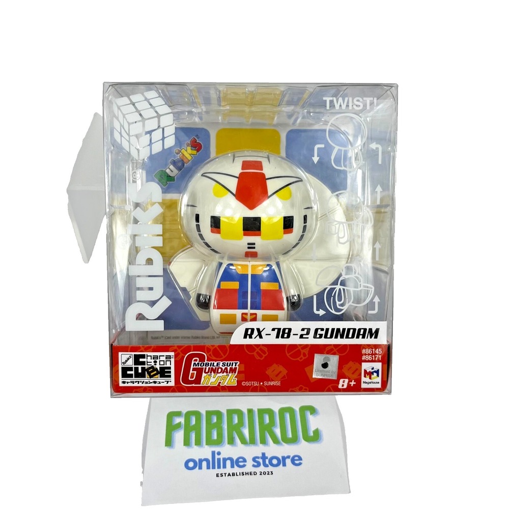 NEW! Rubik's – Charaction Cube: Mobile Suit Gundam RX-78-2 Gundam!!